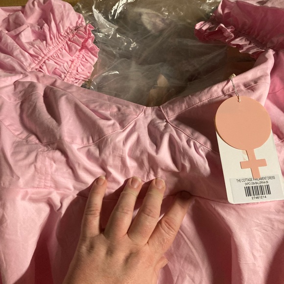 Beautiful Selkie Pink Cotton Parliament Dress!! 5X NWT! Smoke and Pet Free Home! - Picture 2 of 5